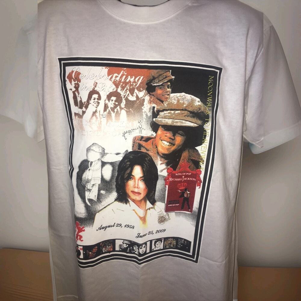 Michael Jackson T-Shirt Tribute to the "KING OF POP" 1958 / 2009 Remembere Sz M